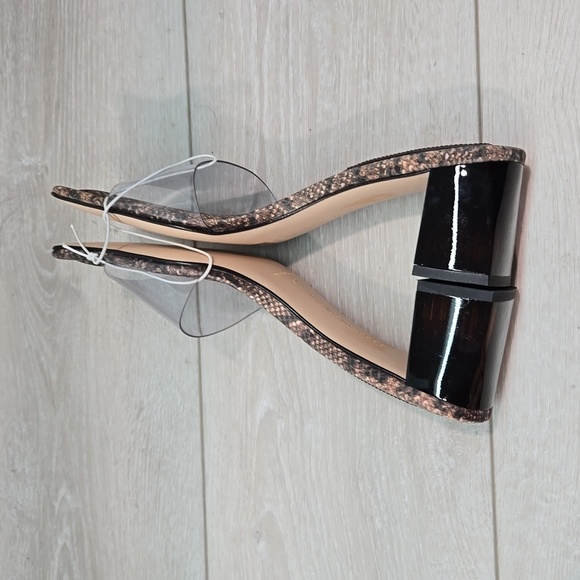 NEW Good American Women Square Toe Slide Heels Sandals shoes sz 6.5 - Picture 10 of 14